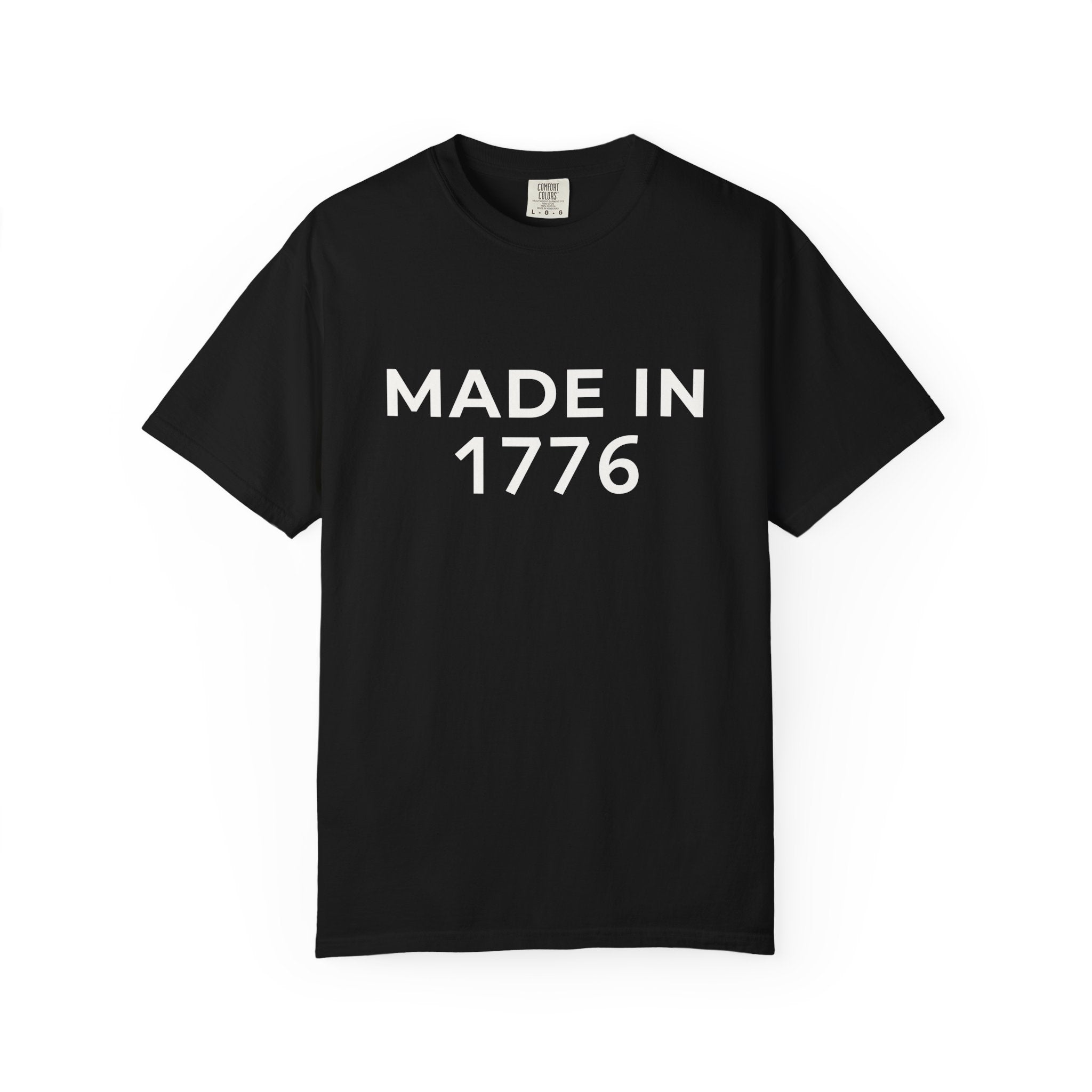 Patriotic American Minimalist "Made in 1776" T-Shirt — 250th Anniversary