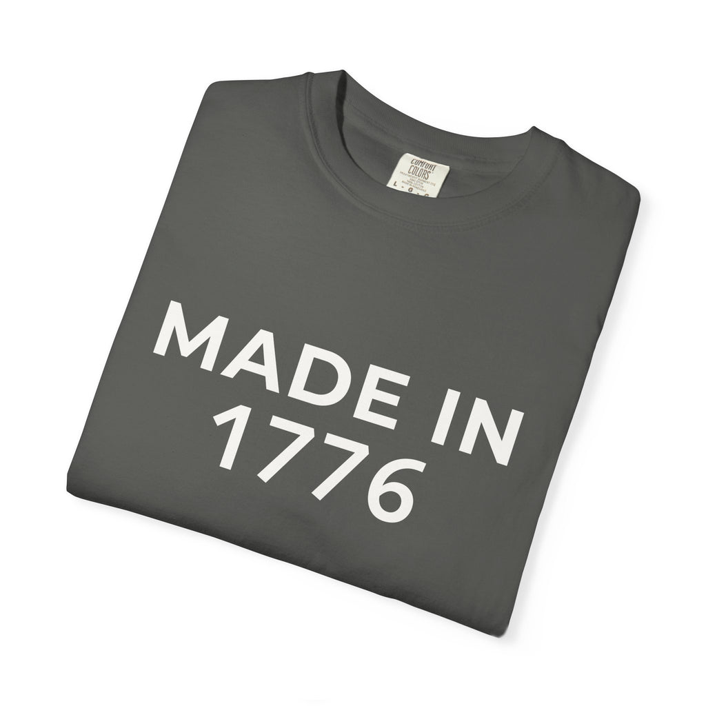 Patriotic American Minimalist "Made in 1776" T-Shirt — 250th Anniversary