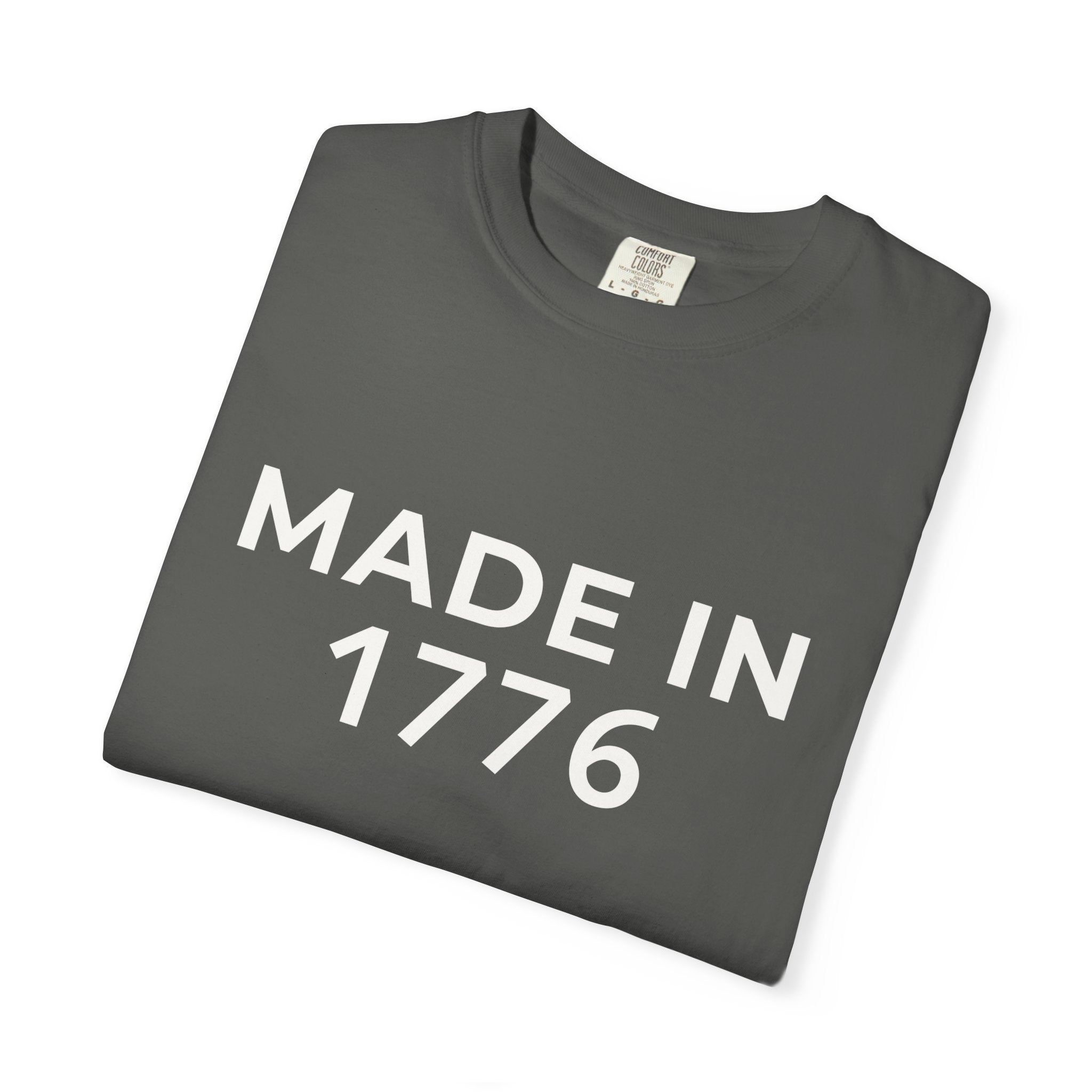 Patriotic American Minimalist "Made in 1776" T-Shirt — 250th Anniversary