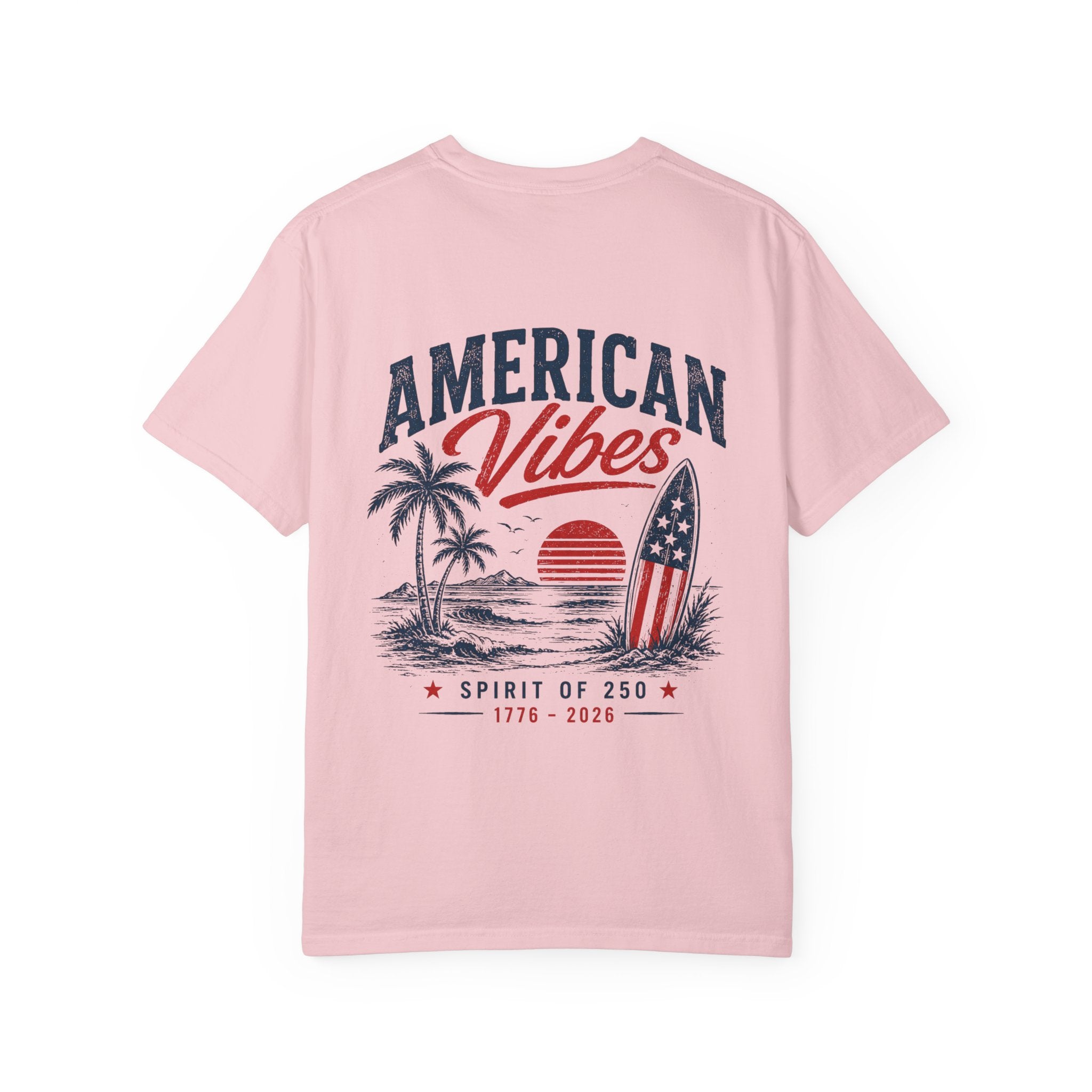 American Vibes 1776–2026 Retro Sunset Patriotic Tee