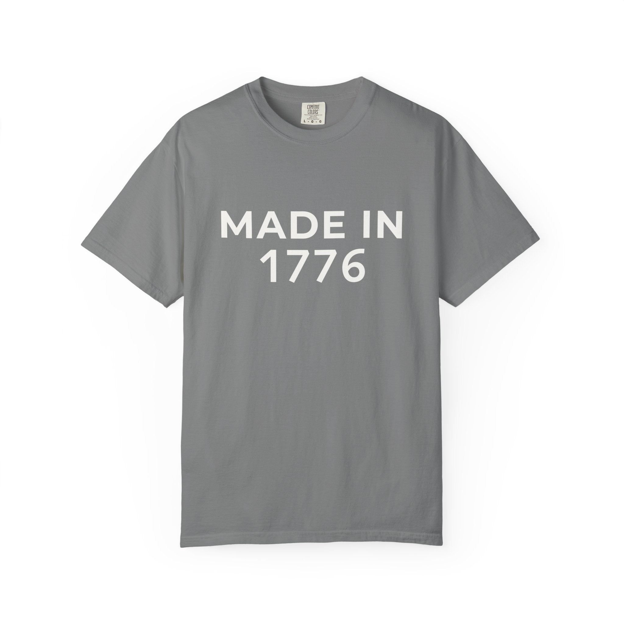 Patriotic American Minimalist "Made in 1776" T-Shirt — 250th Anniversary
