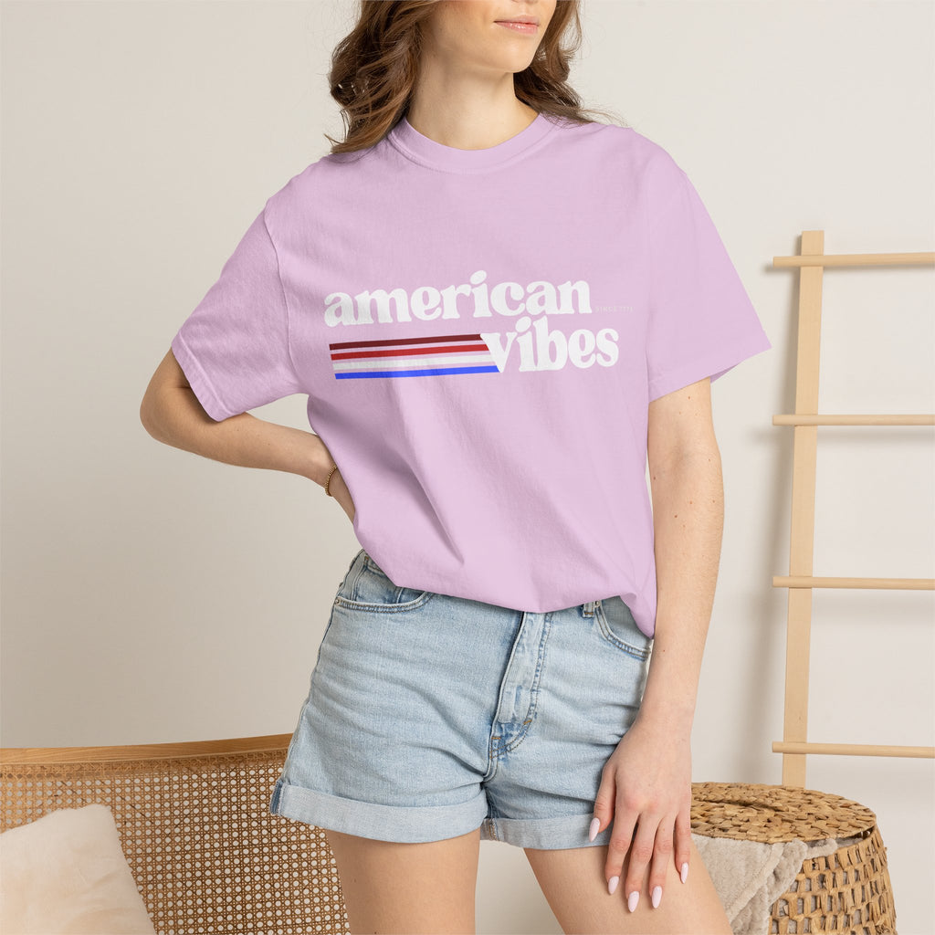 American Vibes Minimal Retro Striped Tee - 250th Anniversary