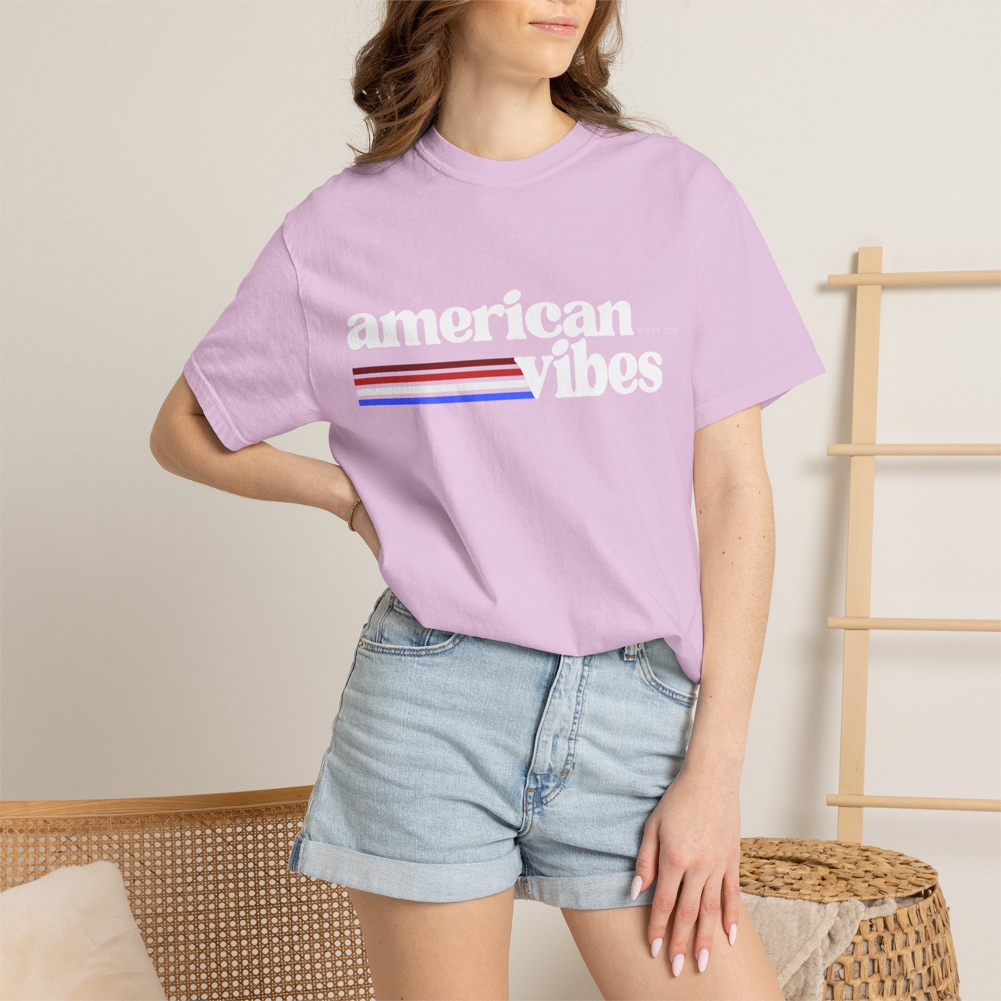 American Vibes Minimal Retro Striped Tee - 250th Anniversary