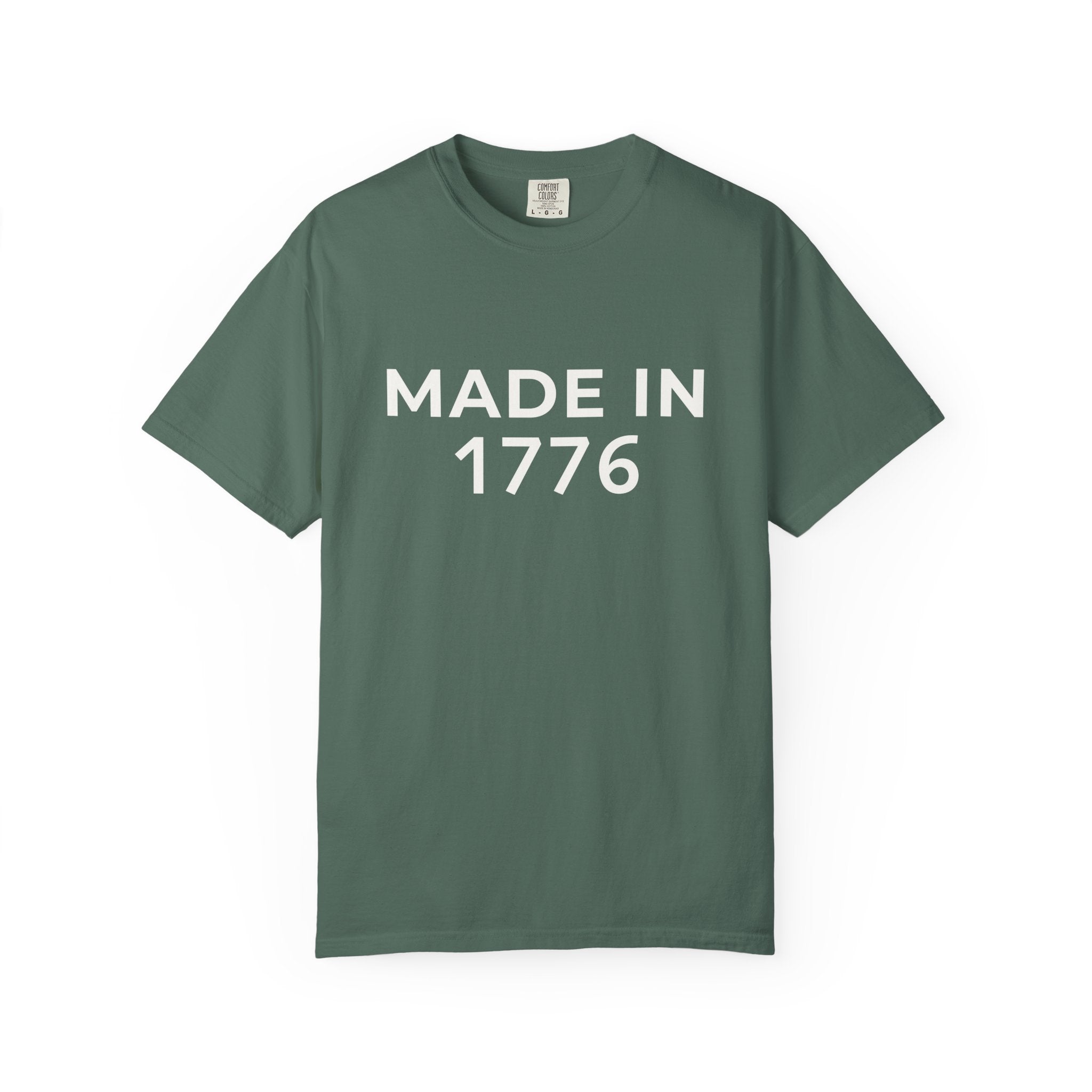 Patriotic American Minimalist "Made in 1776" T-Shirt — 250th Anniversary