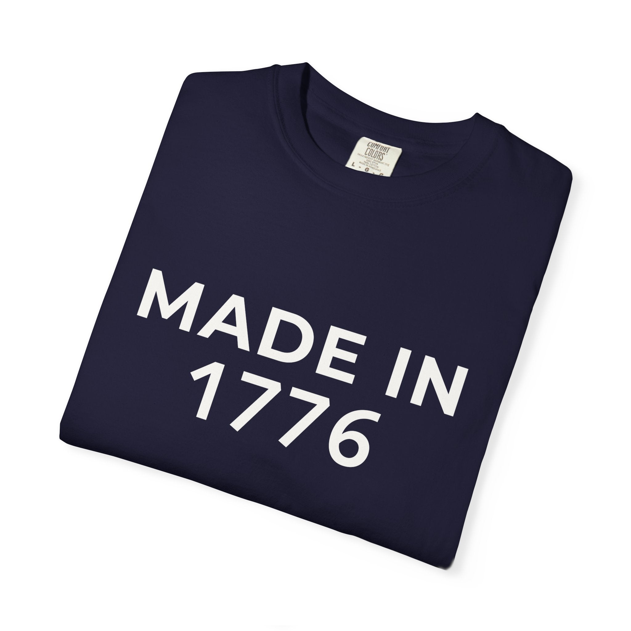 Patriotic American Minimalist "Made in 1776" T-Shirt — 250th Anniversary