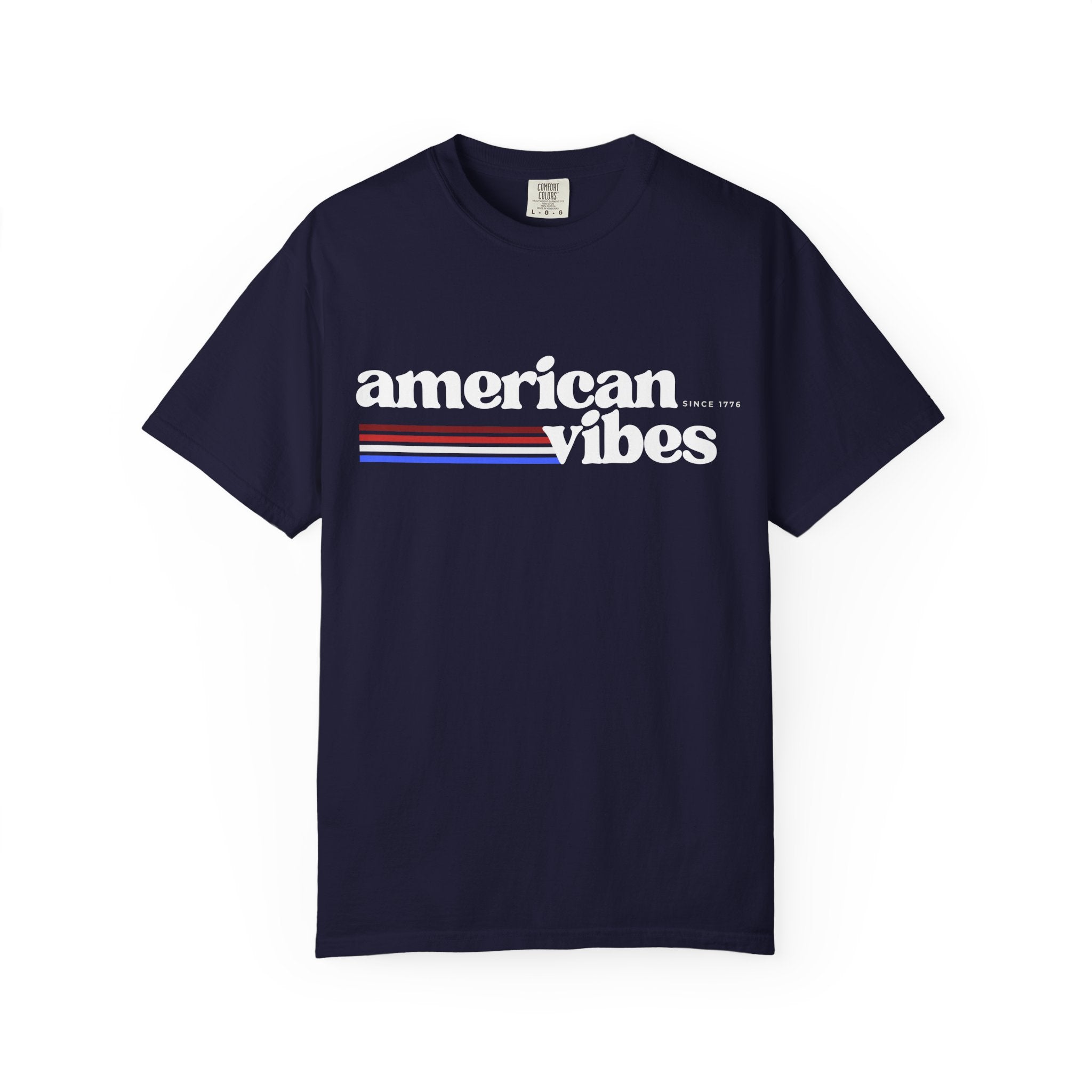 American Vibes Minimal Retro Striped Tee - 250th Anniversary