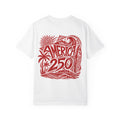 America 250 Surf Graphic T-Shirt — Patriotic Beach Tee Red