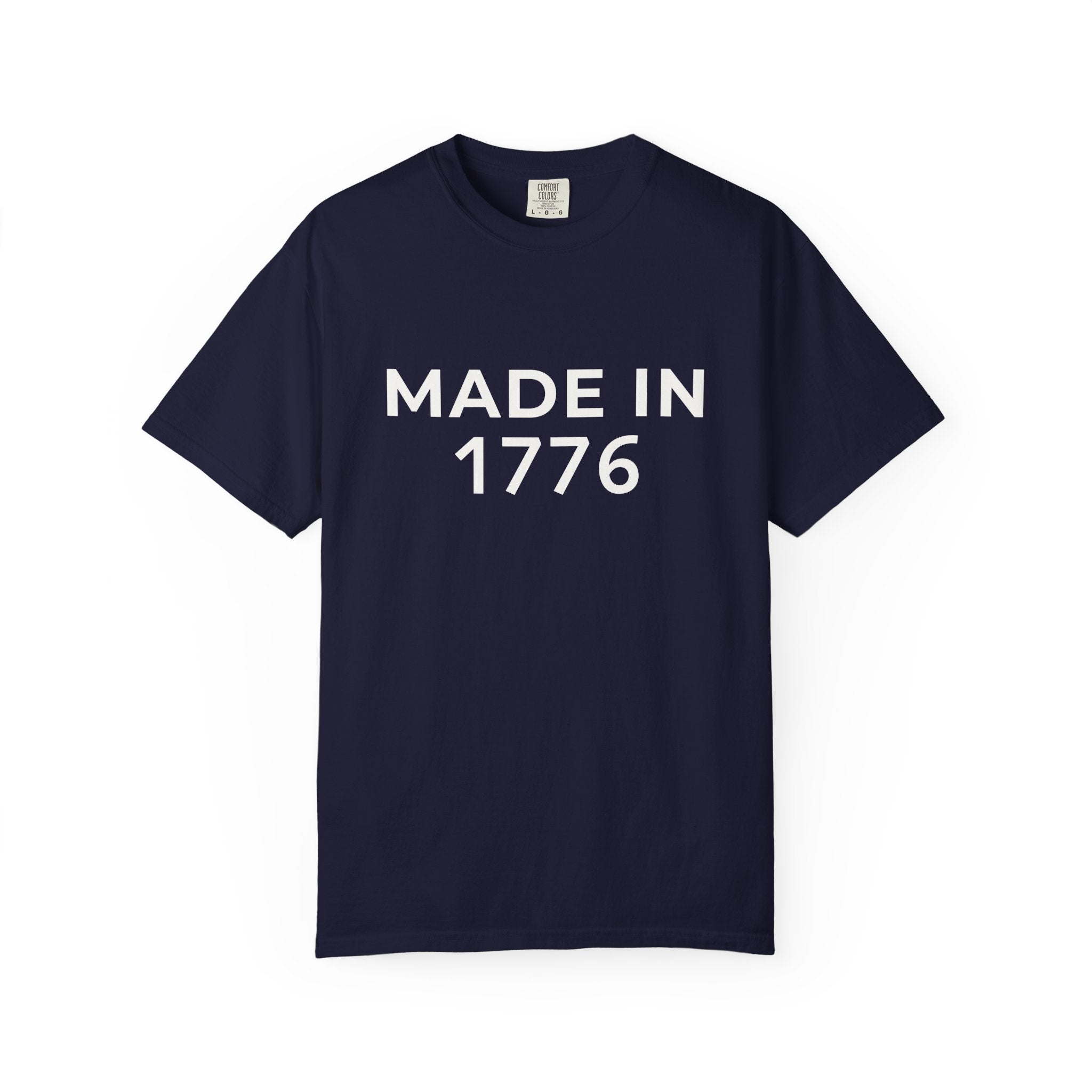 Patriotic American Minimalist "Made in 1776" T-Shirt — 250th Anniversary