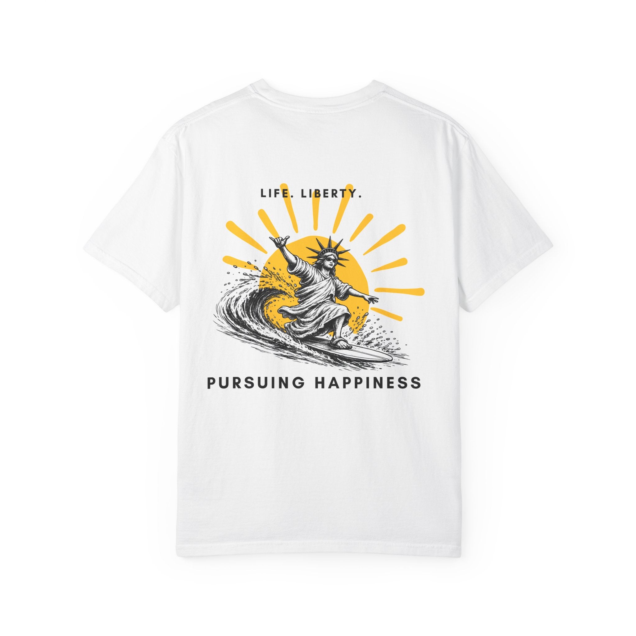 "Life, Liberty, Pursuing Happiness" Surf Graphic Tee - 250th Anniversary