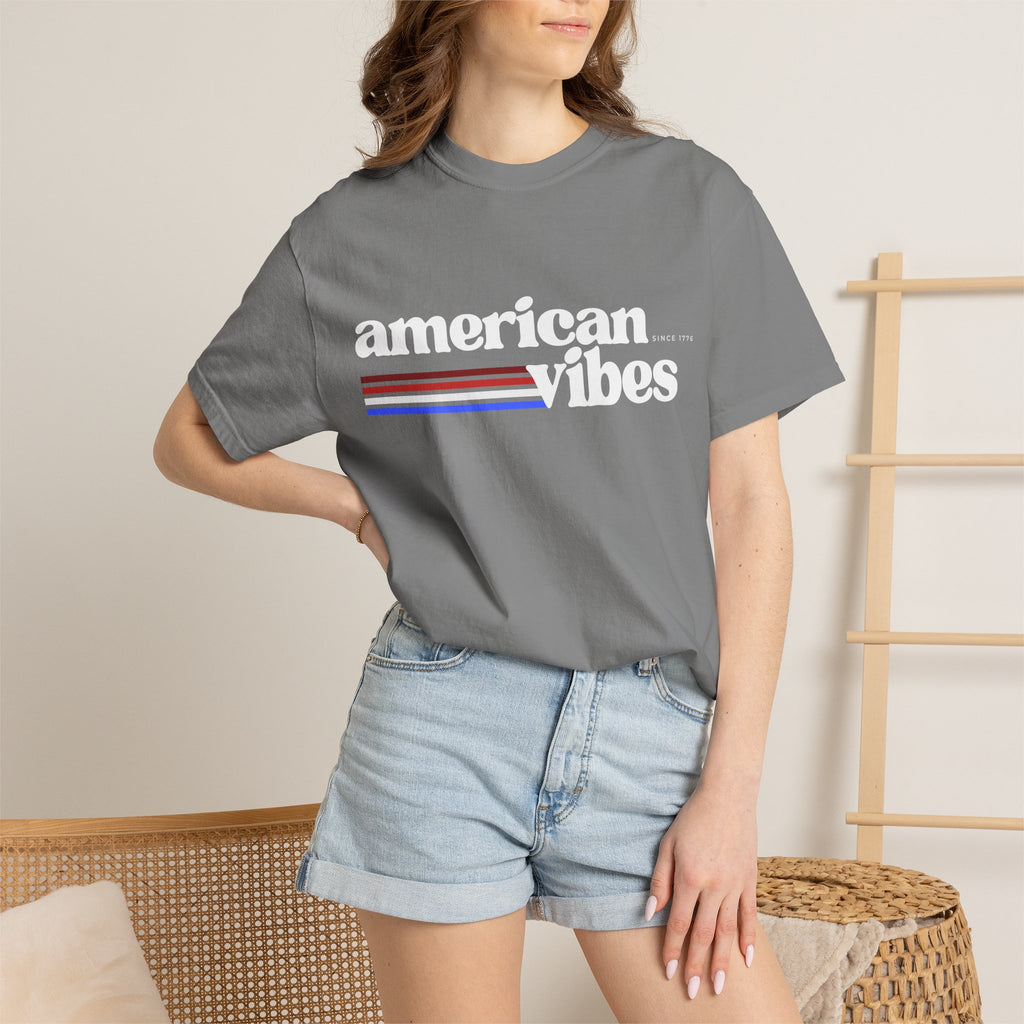American Vibes Minimal Retro Striped Tee - 250th Anniversary