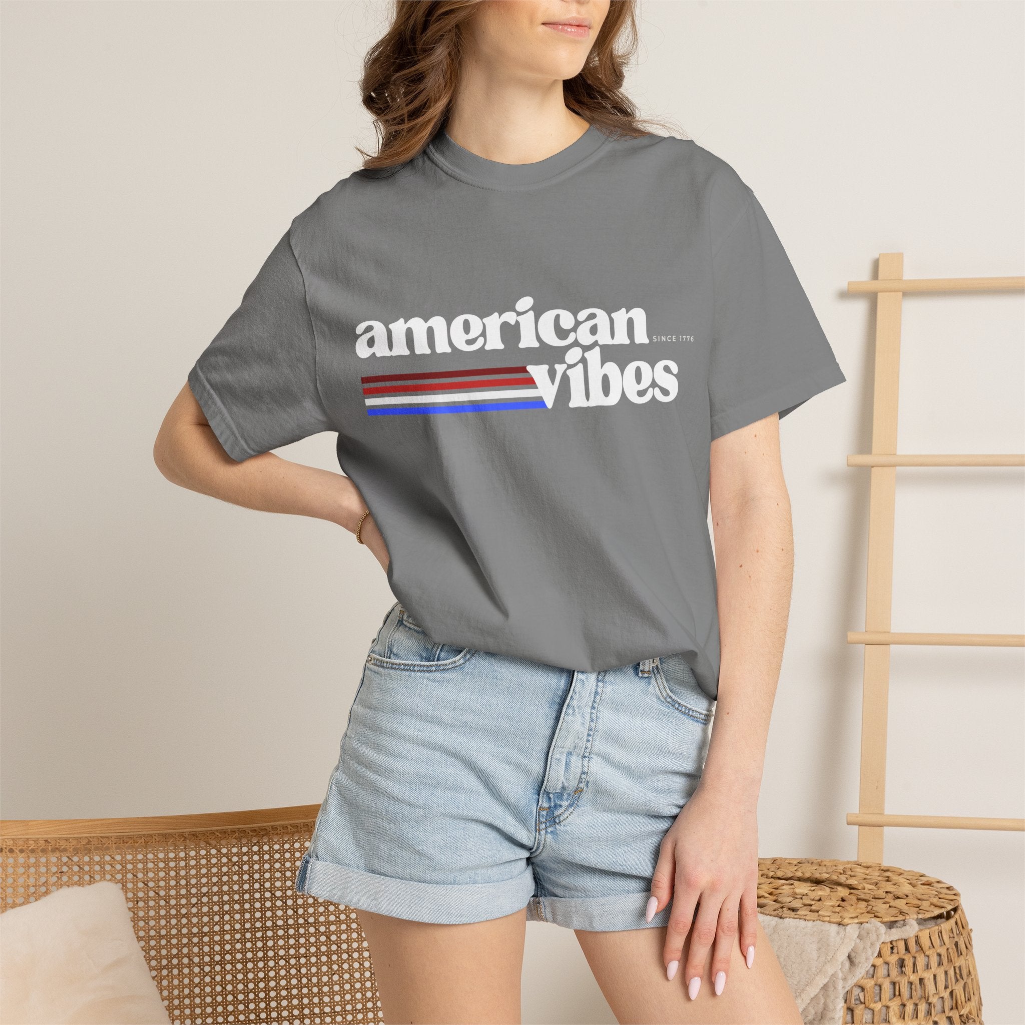 American Vibes Minimal Retro Striped Tee - 250th Anniversary