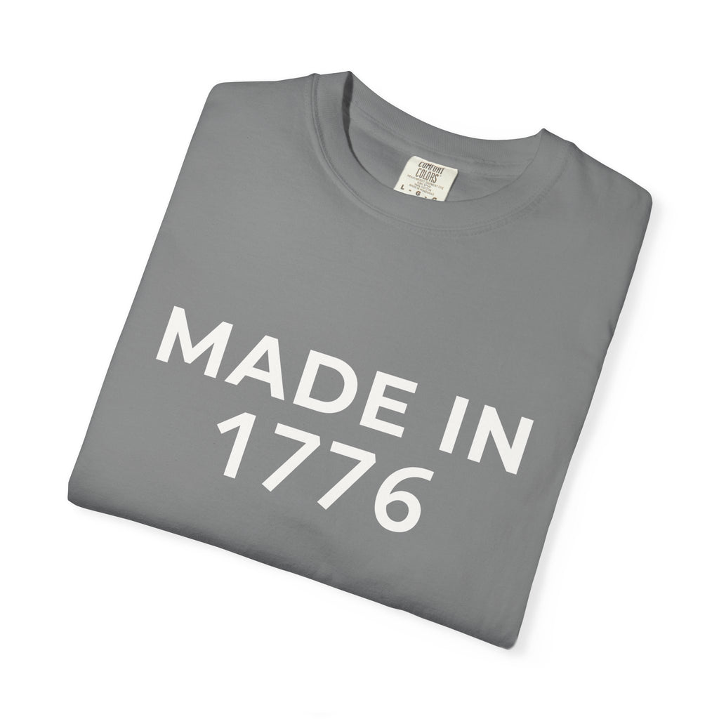 Patriotic American Minimalist "Made in 1776" T-Shirt — 250th Anniversary