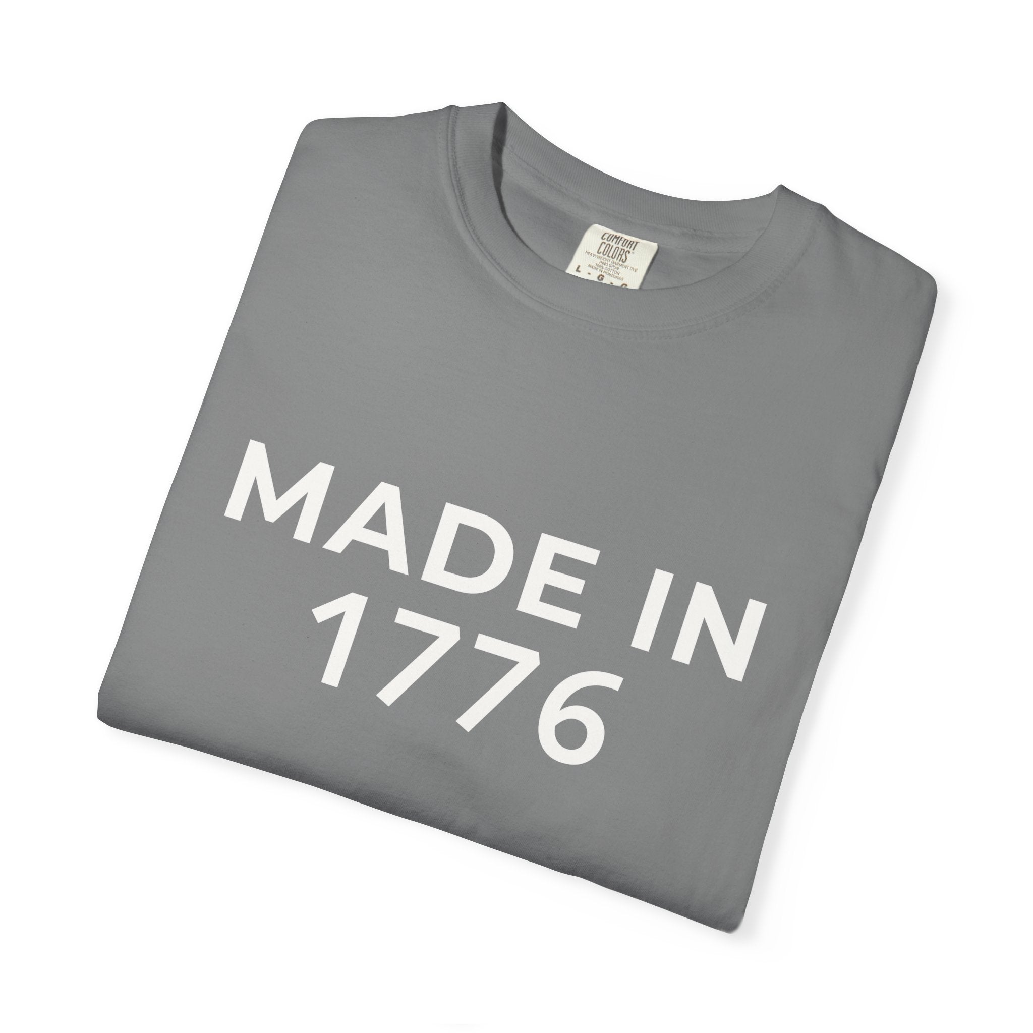 Patriotic American Minimalist "Made in 1776" T-Shirt — 250th Anniversary